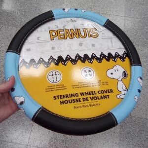 Snoopy Blue Steering Wheel Cover